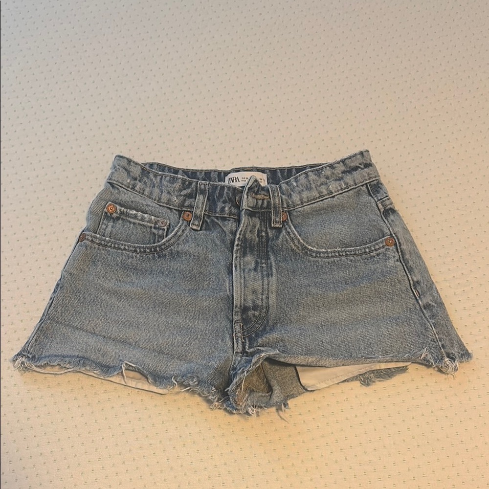 Zara Denim Cut-off Shorts Size 0
